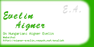 evelin aigner business card